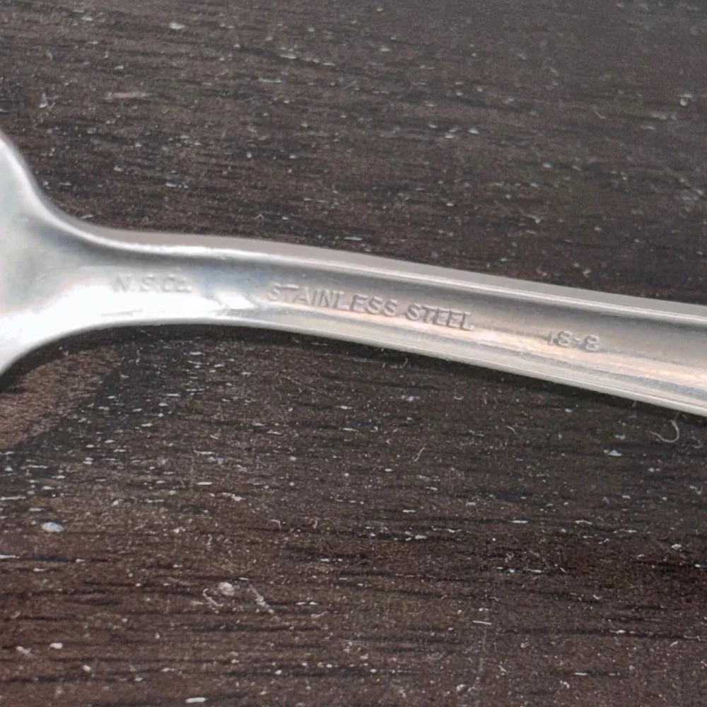 NS Co‎ 18-8 Stainless Steel Flatware Set | NST23 | 4pc 2 Forks 2 Spoons